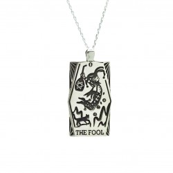 The Fool Tarot Card Necklace 